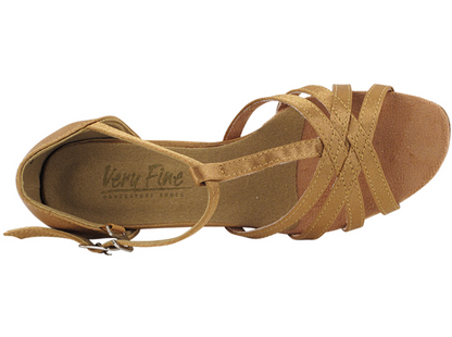 Zapatilla de salón niña-adolescente “Brown Satin”