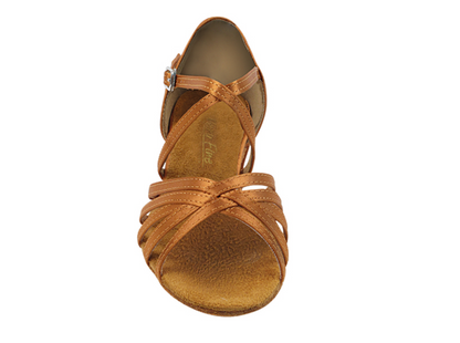Zapatilla de salón niña-adolescente “Dark Tan Satin”
