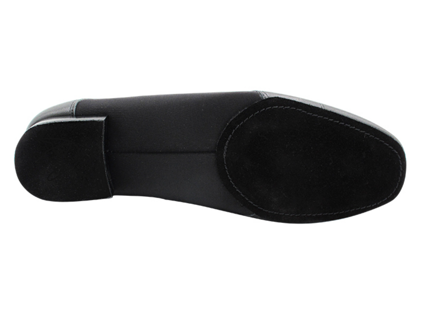 Zapato de salón hombre piel napa negra (suela partida)