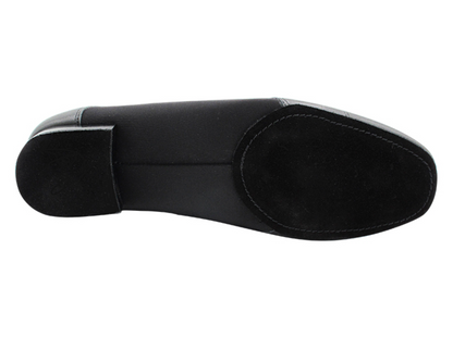 Zapato de salón hombre piel napa negra (suela partida)
