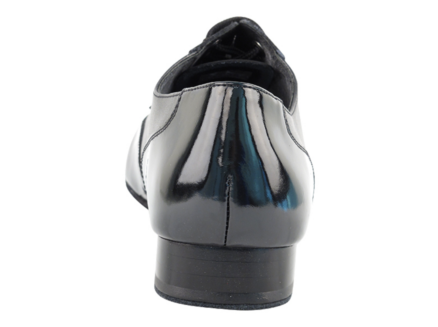 Zapato de salón hombre charol y cuero negro