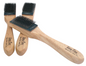 Cepillo para suelas de gamusa y mango de madera