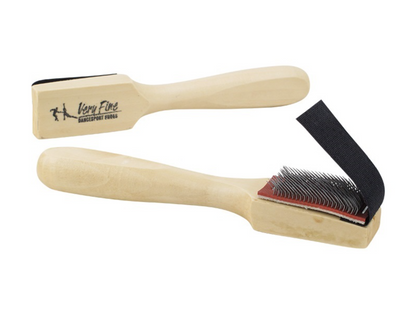 Cepillo para suelas de gamusa y mango de madera