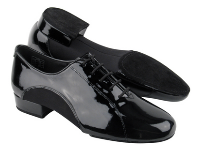 Zapato de salón hombre charol negro (suela partida)