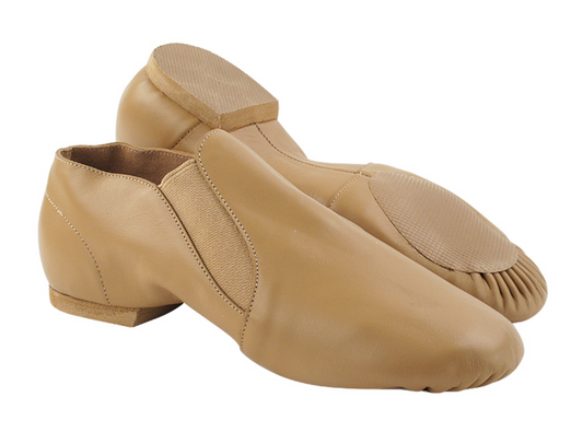 Zapatos de jazz cuero beige