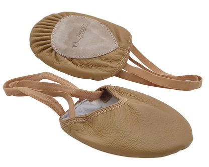 Zapatilla de media suela lírica de cuero