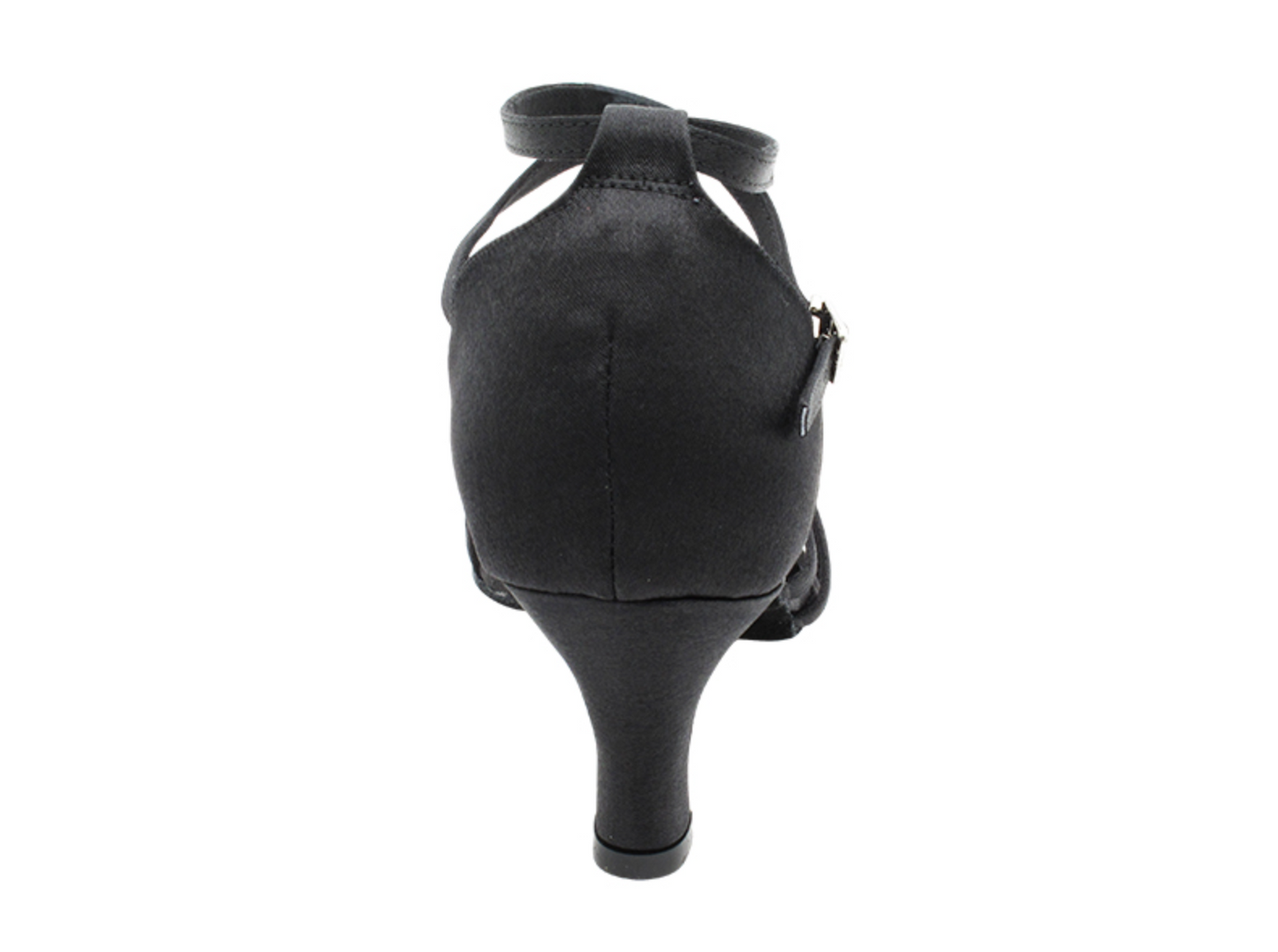 Zapatilla de salón adulto satín negro
